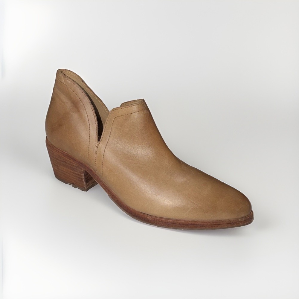 Nisolo Mia for Anthropologie Everyday Leather 2.5"Heel Tan Ankle Boots Size 8.5